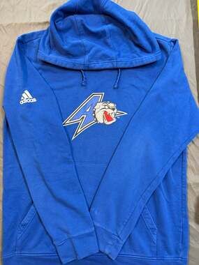 Adidas UNC Asheville Bulldogs Royal Blue Pullover Hoodie